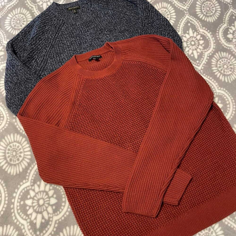 TWO Mens XL Banana Republic sweaters, EUC condition worn like 3 times each